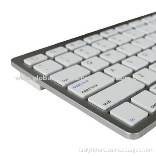 General Bluetooth v3.0 Wireless 78-key Keyboard for IOS iPad2/3/4/iPad Mini/iPad Air, White + Silver